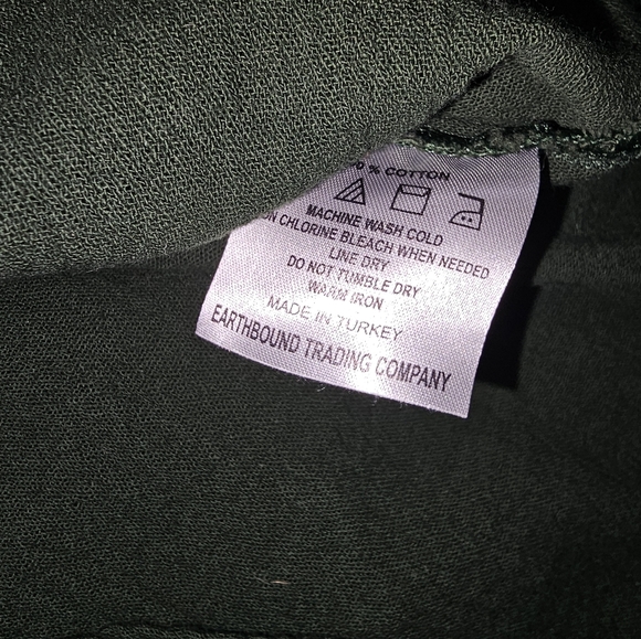Earthbound Trading green top size XL - Picture 4 of 5